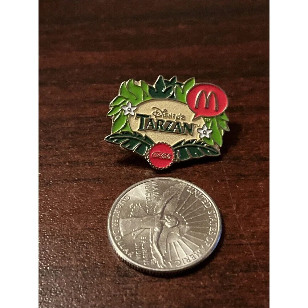 McDonald's Disney Tarzan Movie Coca-Cola‎ Coke Employee Lapel Hat Pin